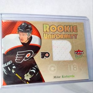 Mike Richards Fleer Ultra Uniformity Event-Used Hockey Card Flyers 2005/06